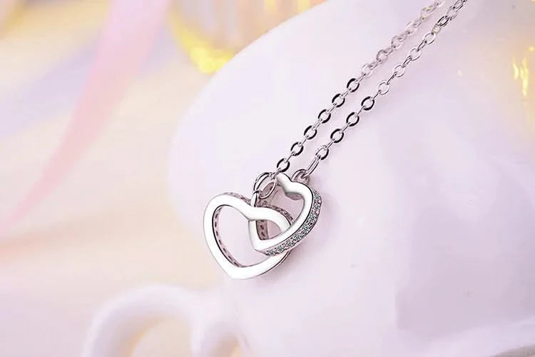 Double Heart Necklace