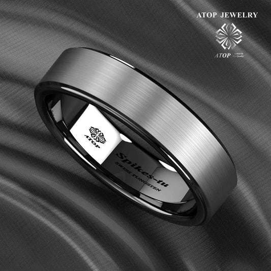 Brushed Titaniun  wedding band