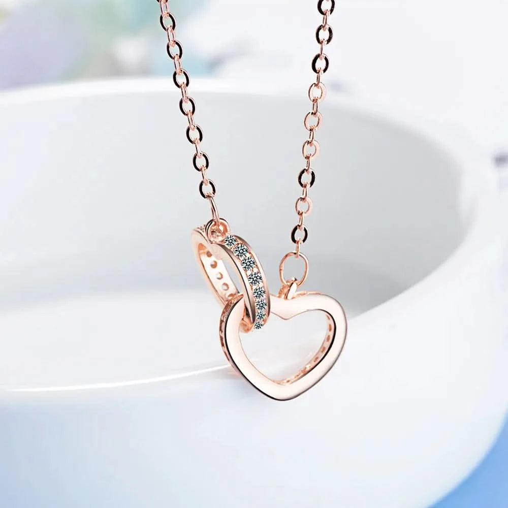 Double Heart Necklace