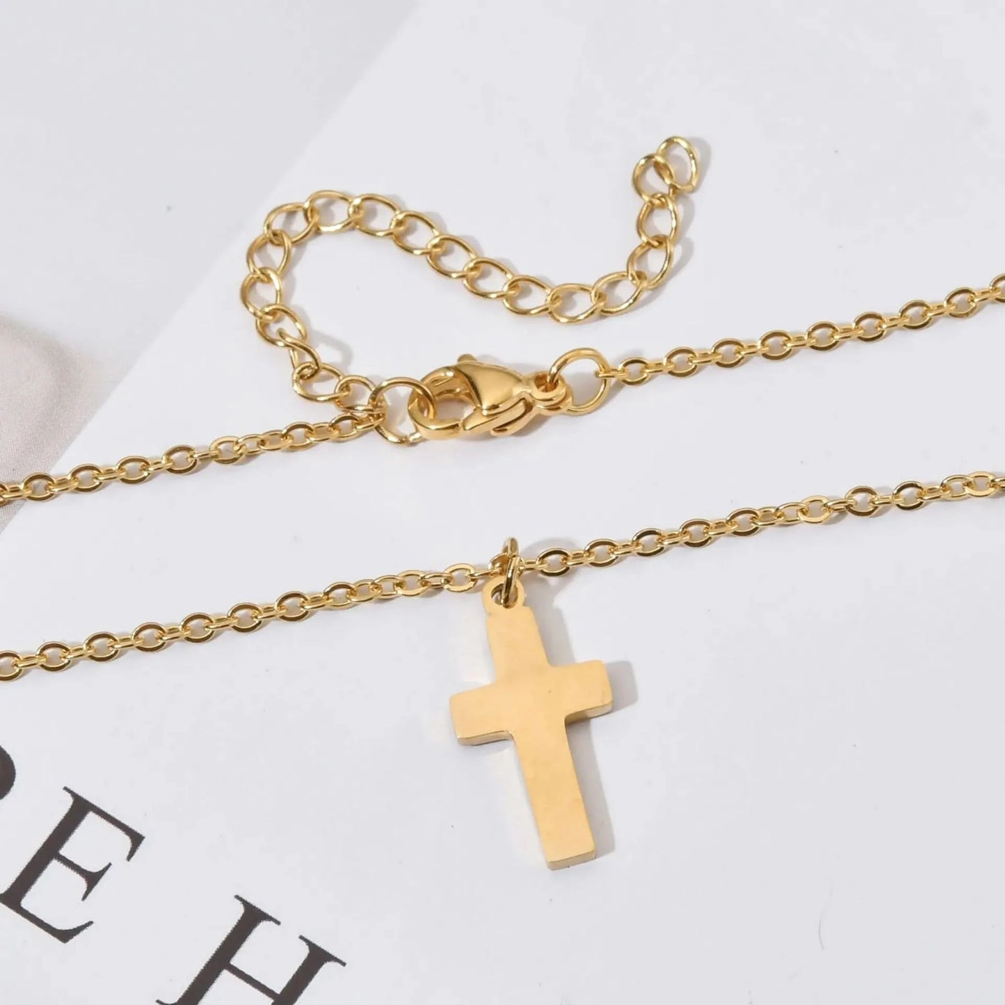 Stainless Steel Cross Necklace For Women