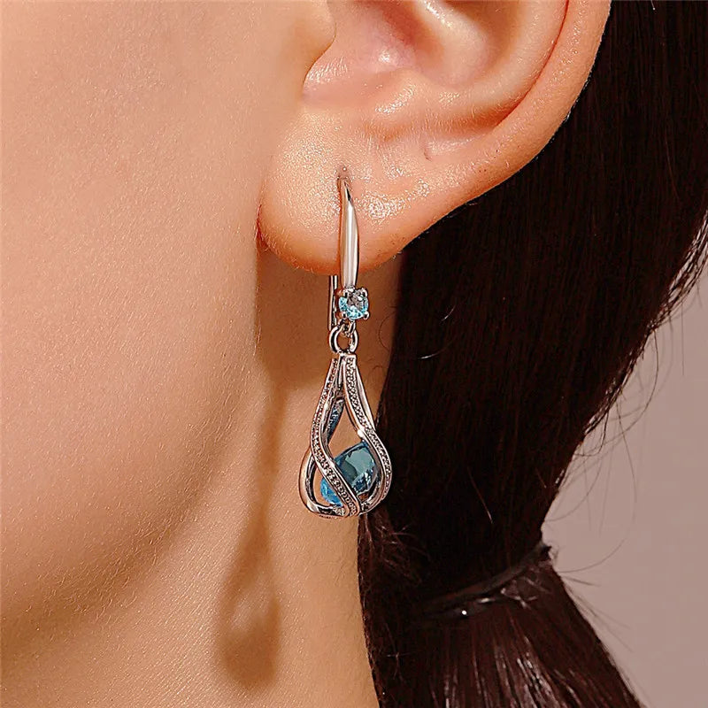 925 Sterling dangling earrings