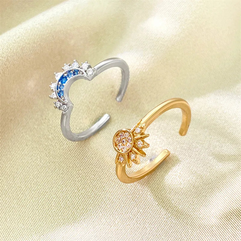 Sun&Moon Ring Set