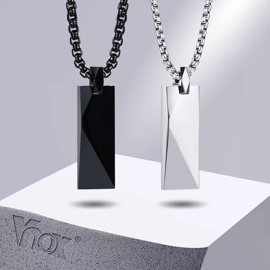 Geometric Rectangle Necklace