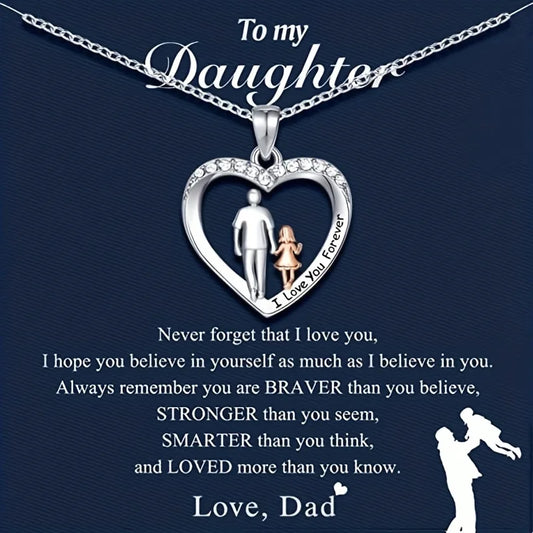 To my Daughter gift necklace