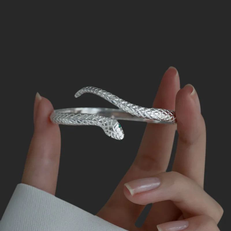 925 Sterling Silver Snake Bracelet