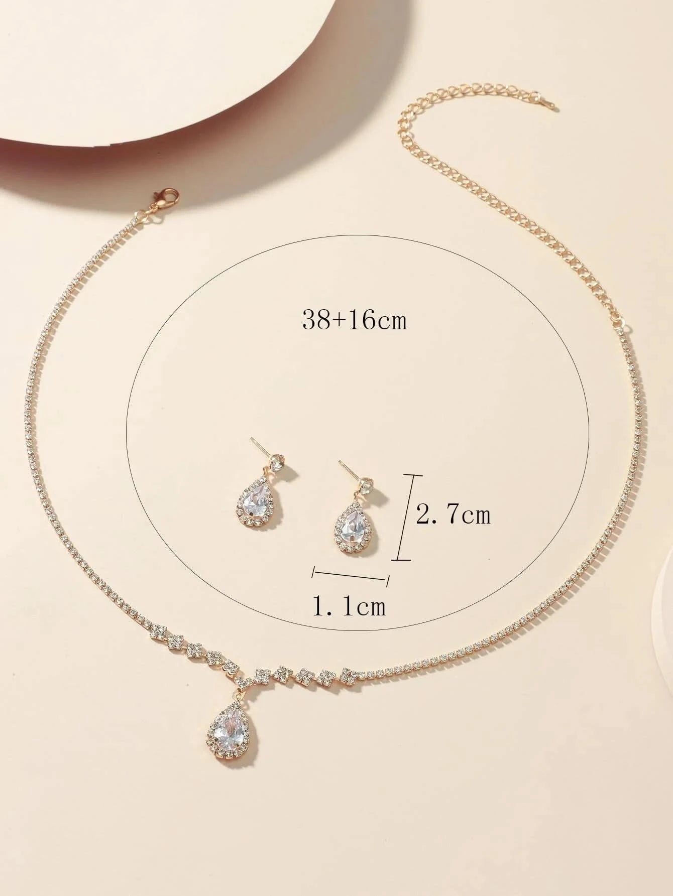 Water Drop Bridal set