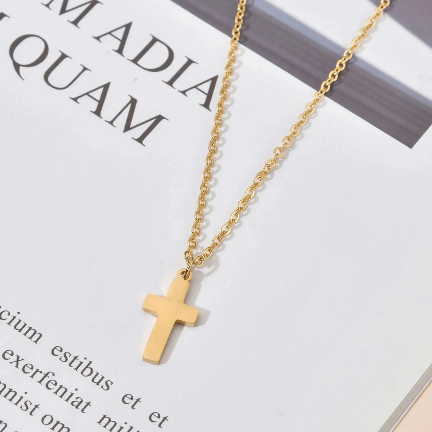 Stainless Steel Cross Necklace For Women