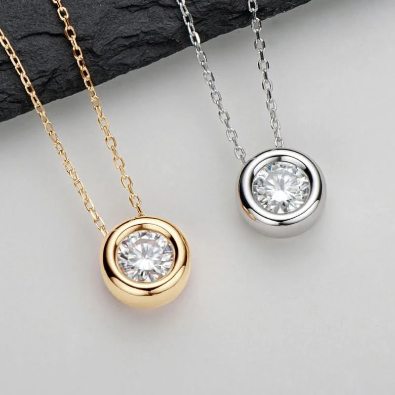 Round Moissanite Jewelry set