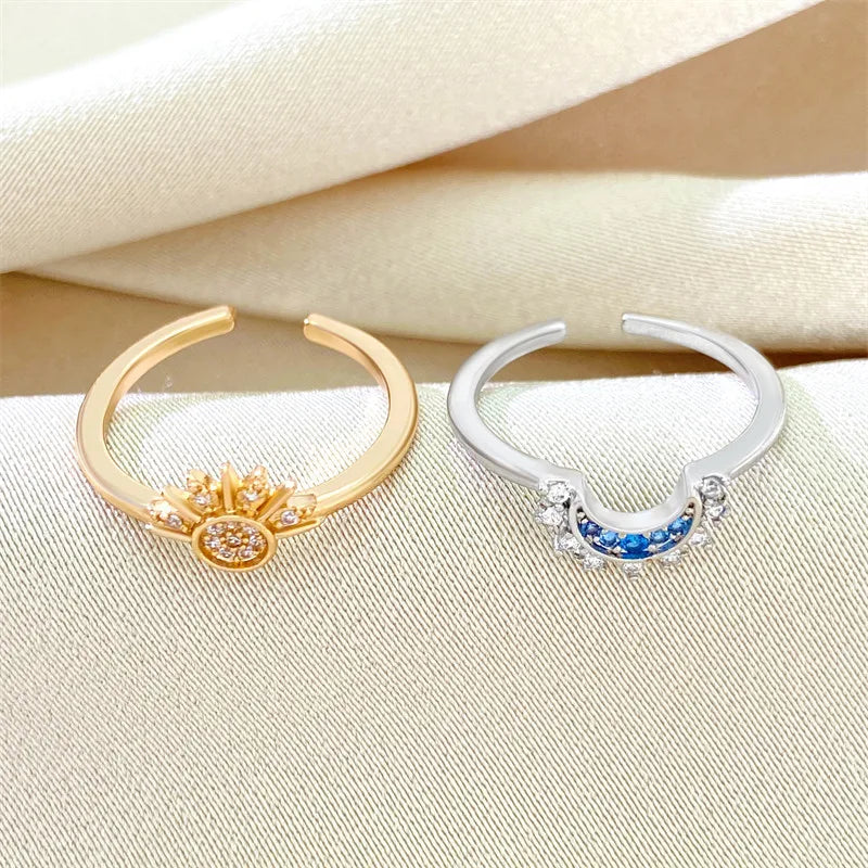 Sun&Moon Ring Set