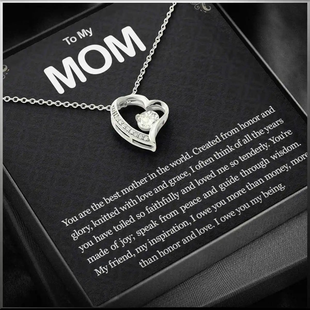 To my Mom necklace