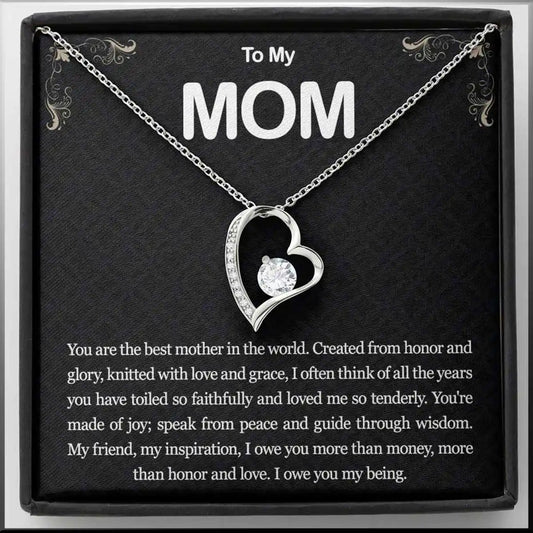 To my Mom necklace