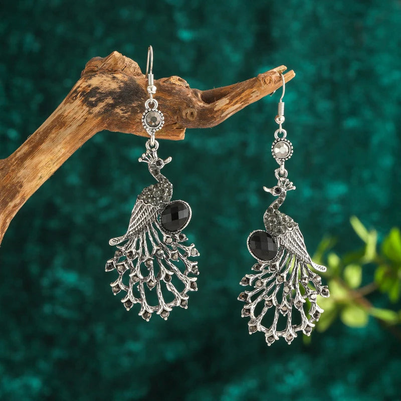 Black Water Drop Earrings